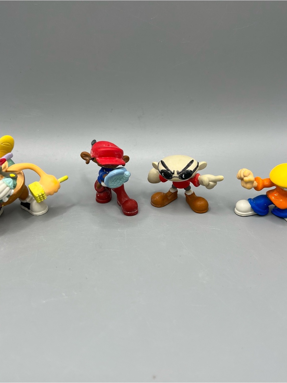 Vintage Codename Kids Next Door Figurine Micros Mini Figures Lot Of 4. CN.